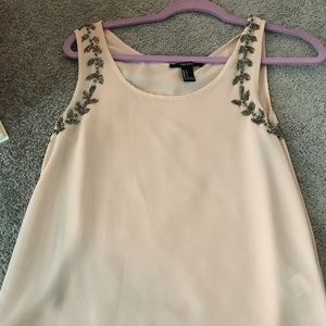 Peach summary tank top